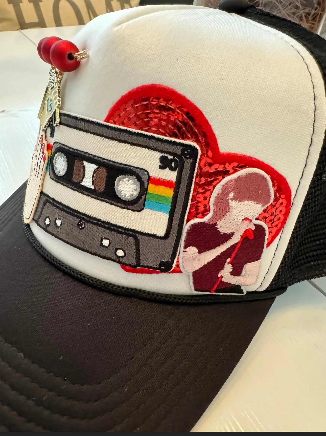 T Swift Music Ponytail Patch Trucker Cap