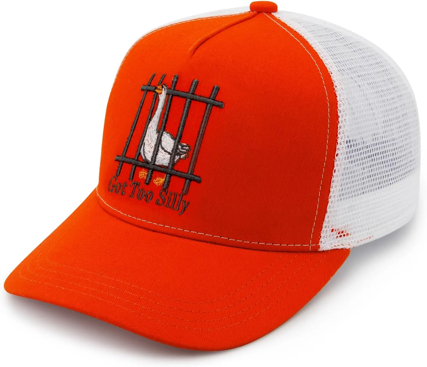 Unisex Trucker Adjustable Mesh Baseball Cap Dad Hat for Men Women Breathable Mesh Side with Stainless Steel Cap Buckle