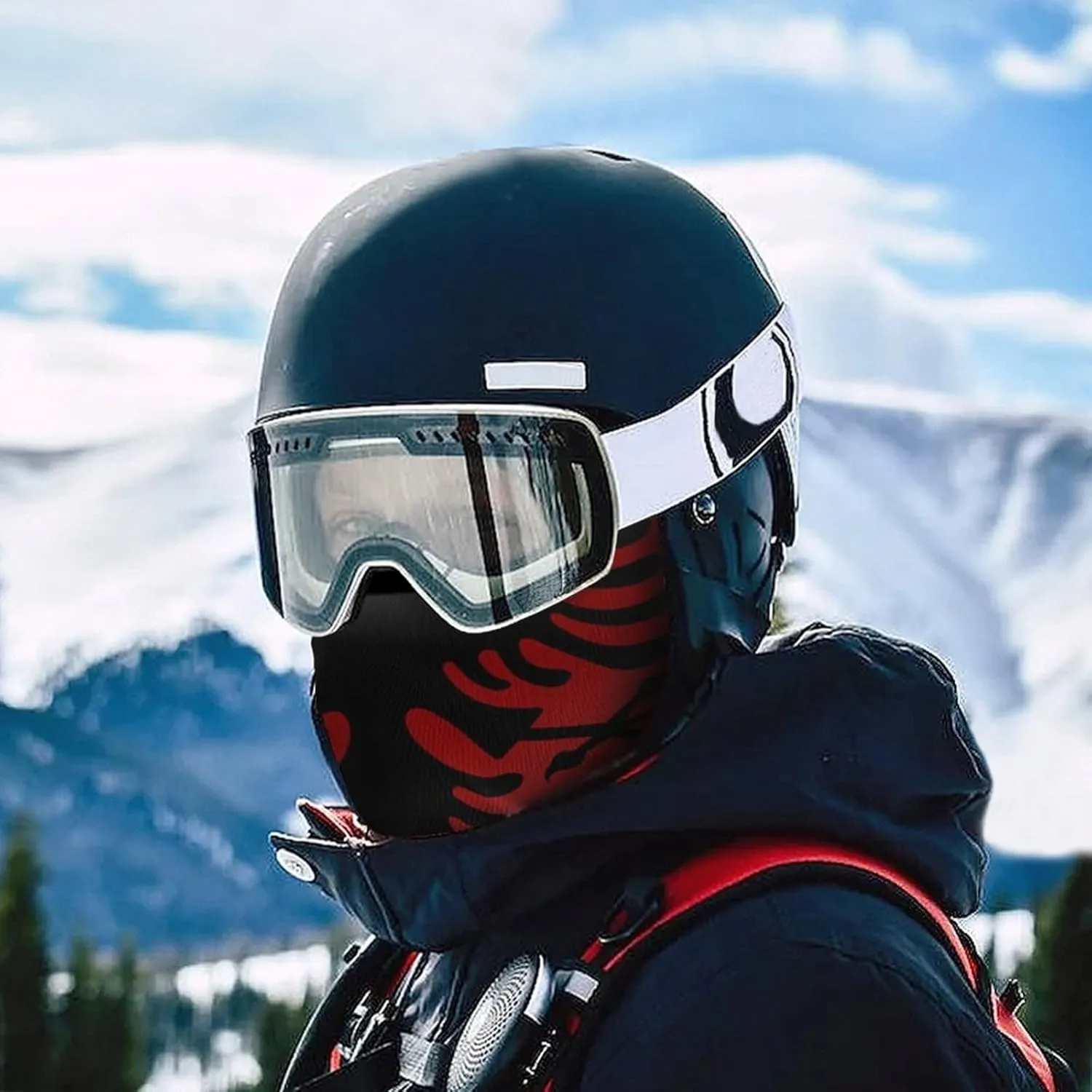 Windproof Ski Mask Balaclava for Men, Full Face Mask Scarf Cycling Motorcycle Neck Gaiter Headwrap