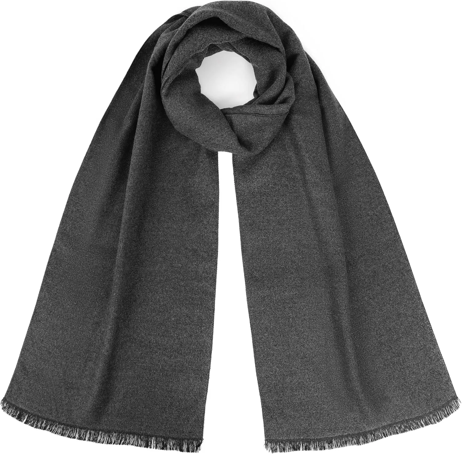 Winter Scarf For Men Ultra-Soft Plaid Tassel Men Scarf Warm Soft Cashmere Feel 73"12"