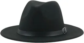 Women Fedora Hat Men Caps Solid Casual Hat Formal Panama Vintage Wide Brim Hat