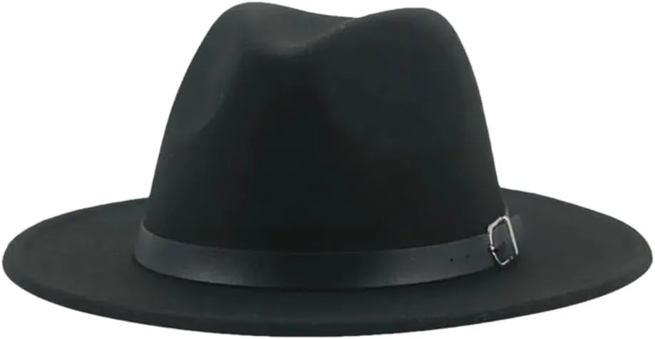 Women Fedora Hat Men Caps Solid Casual Hat Formal Panama Vintage Wide Brim Hat
