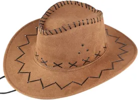 Women Men Fashion Classic Wide Brim Western Cowboy Hat with Belt Buckle Outdoor Fedora Hat