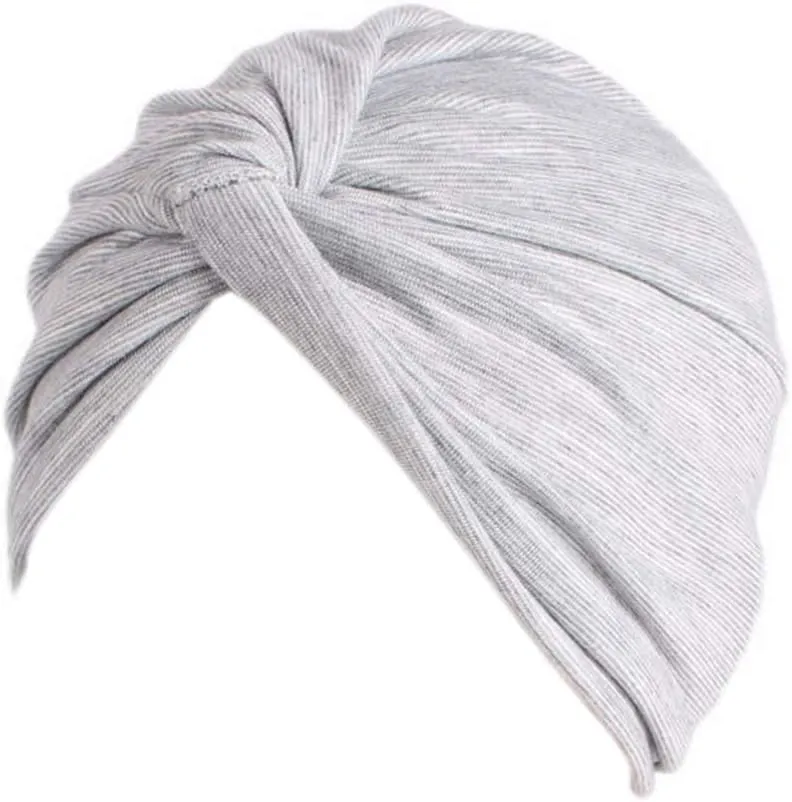 Women's Sleep Turban Pre Tied Cotton Chemo Cap Beanie Turban Headwear for Cancer Patients