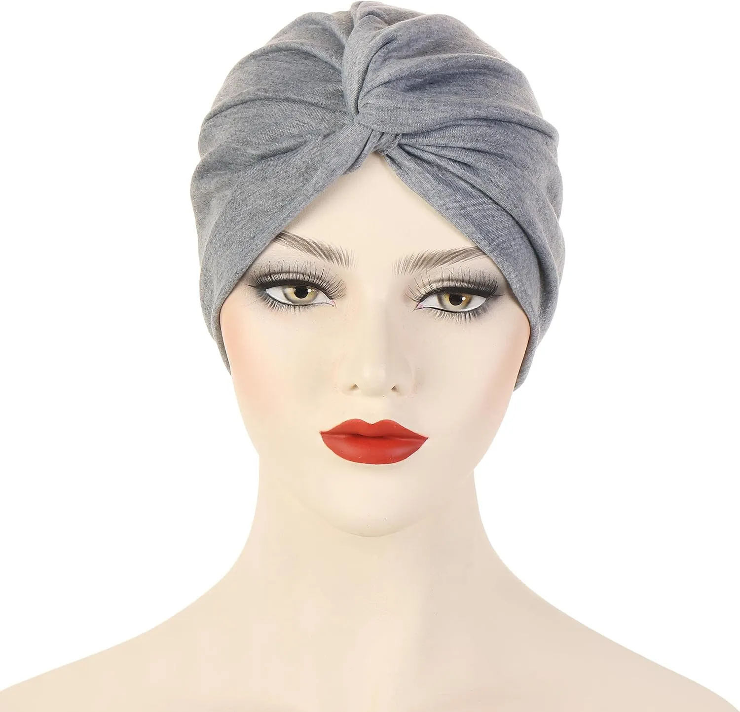 Women's Sleep Turban Pre Tied Cotton Chemo Cap Beanie Turban Headwear for Cancer Patients