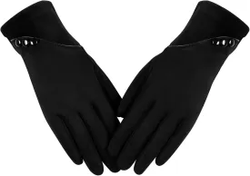 Womens Winter Warm Gloves With Sensitive Touch Screen Texting Fingers, Fleece Lined Windproof Gloves