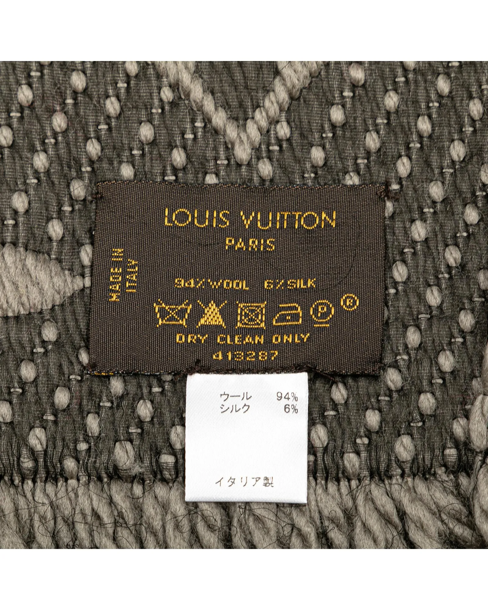 Wool and Silk Logo Scarf