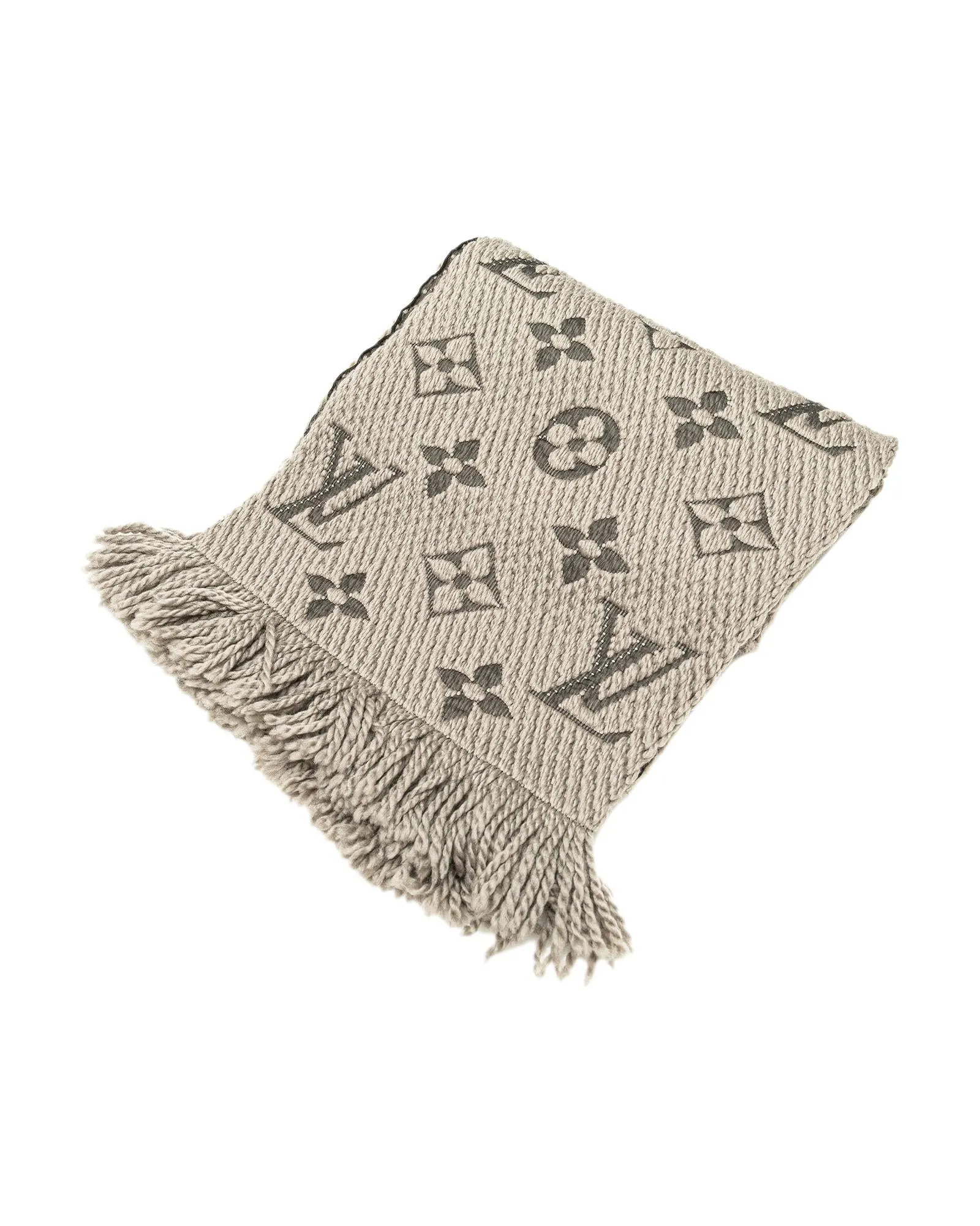 Wool and Silk Logo Scarf