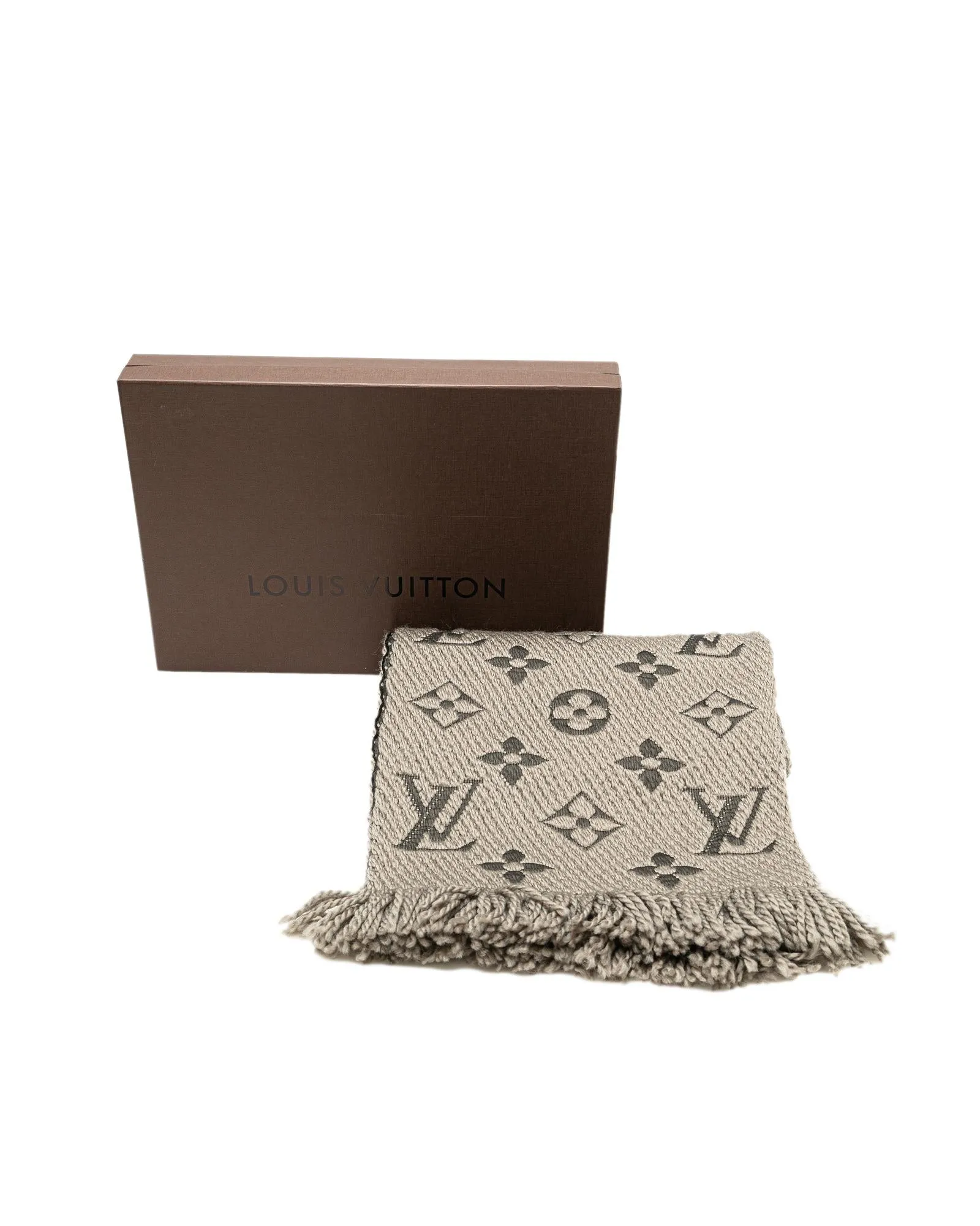 Wool and Silk Logo Scarf